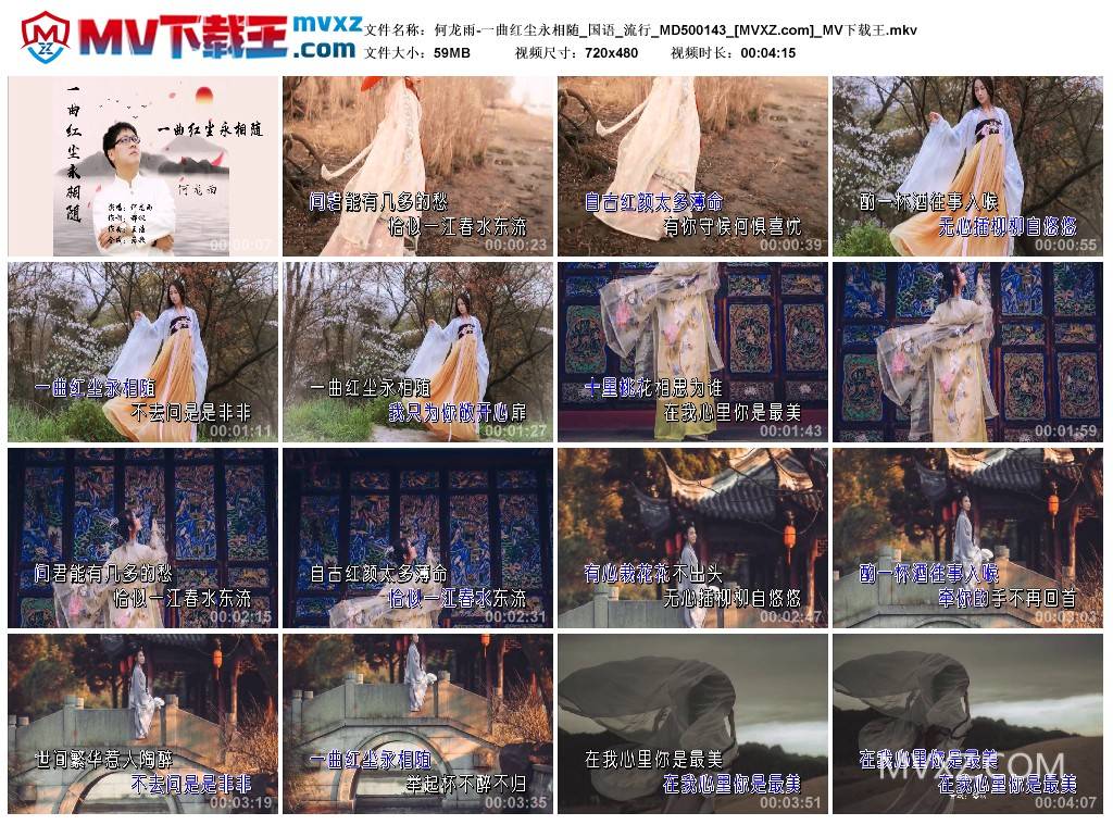 何龙雨-一曲红尘永相随_国语_流行_MD500143